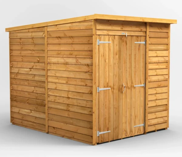 Power 6'x8' Overlap Timber Pent Shed (window or windowless) (single or double door) - Image 8