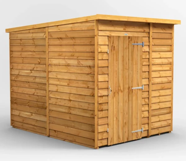 Power 6'x8' Overlap Timber Pent Shed (window or windowless) (single or double door) - Image 10
