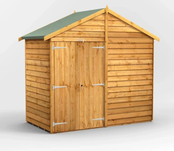 Power 4'x8' Overlap Timber Apex Shed (window or windowless) (single or double door) - Image 9