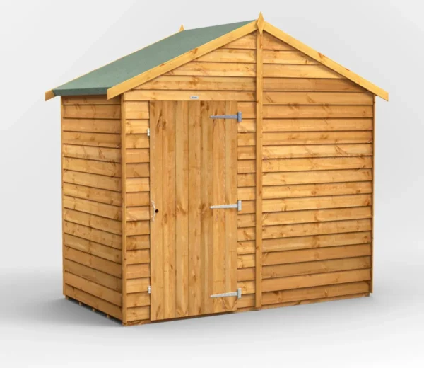 Power 4'x8' Overlap Timber Apex Shed (window or windowless) (single or double door) - Image 11