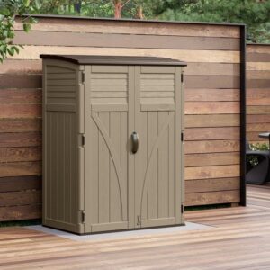 Suncast 4'x3' Aston Large Storage Cabinet - Sand Brown