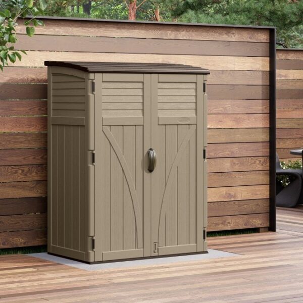 Suncast 4'x3' Aston Large Storage Cabinet - Sand Brown