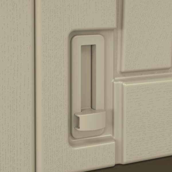 Suncast 4'x3' Aston Large Storage Cabinet - Sand Brown - Image 8