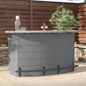 Suncast Backyard 6.5' Oasis Plastic Garden Bar -Cool Grey