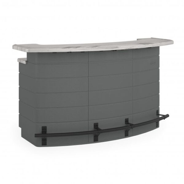 Suncast Backyard 6.5' Oasis Plastic Garden Bar -Cool Grey - Image 3