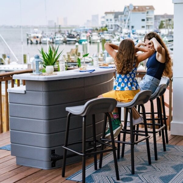 Suncast Backyard 6.5' Oasis Plastic Garden Bar -Cool Grey - Image 10