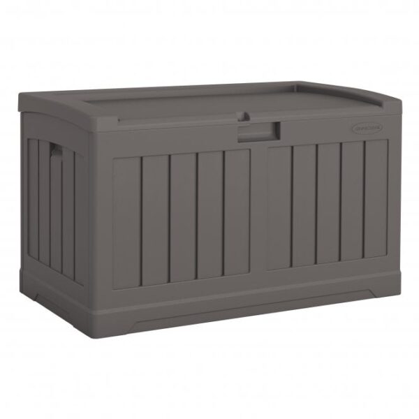 Suncast Carolina 189 Litre Plastic Storage Box - Stone Grey - Image 3