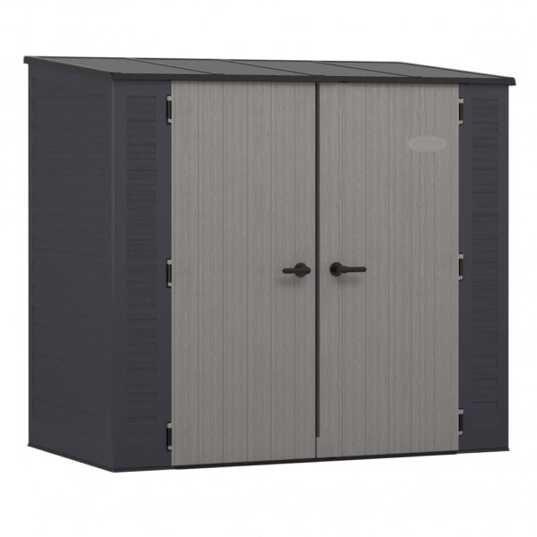 Suncast 7'x4' Columbia Plastic Resin Storage Shed - Image 3