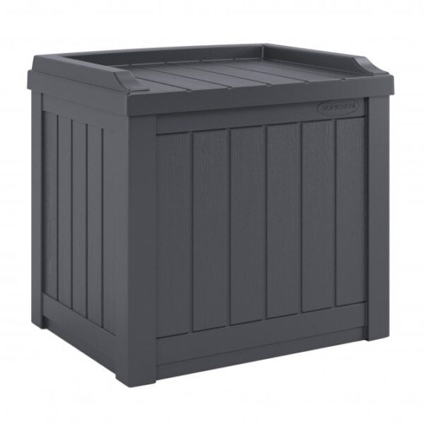 Suncast Florida 83 Litre Storage Cube Box -Cyberspace Grey