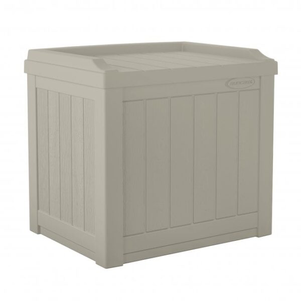 Suncast Florida 83 Litre Storage Cube Box - Light Taupe