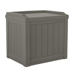 Suncast Florida 83 Litre Storage Cube Box -Stone Grey