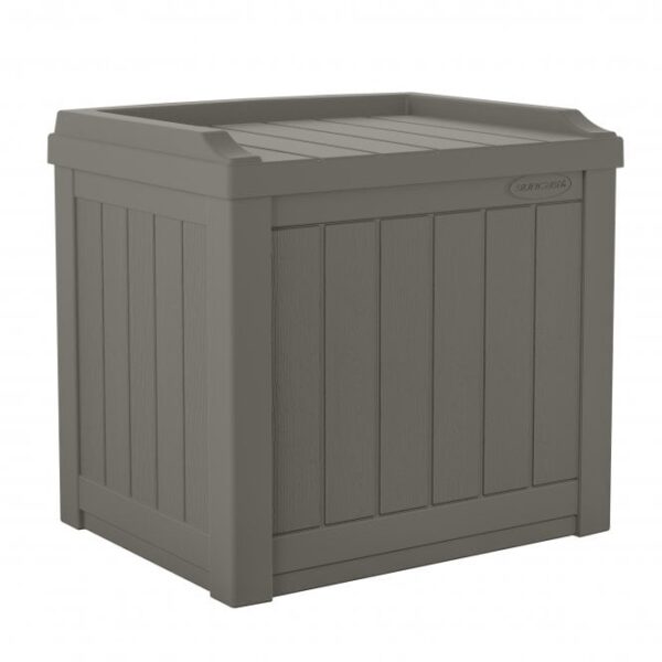 Suncast Florida 83 Litre Storage Cube Box -Stone Grey