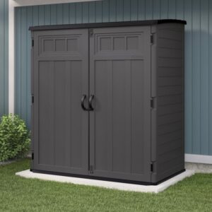 Suncast 6'x3.5' Hamilton XL Plastic Resin Storage Shed - Peppercorn Grey