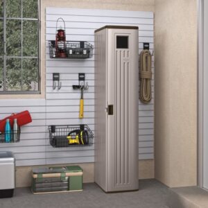 Suncast 1'x1.5' Haven Tall Storage Locker - Platinum Metallic