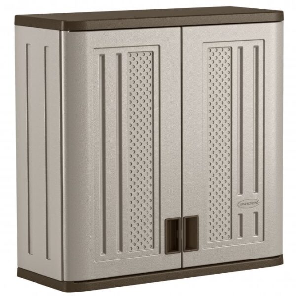 Suncast Haven Wall Storage Cabinet - Platinum Metallic - Image 5