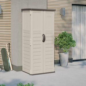 Suncast 2.5'x2' Mannington Plastic Storage Cabinet - Vanilla