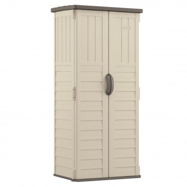 Suncast 2.5'x2' Mannington Plastic Storage Cabinet - Vanilla - Image 3