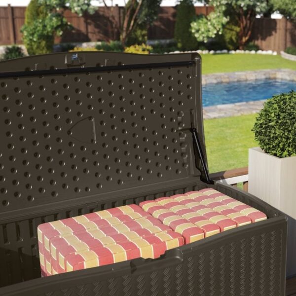Suncast Minnesota 469 Litre Plastic Storage Box - Java Brown - Image 4