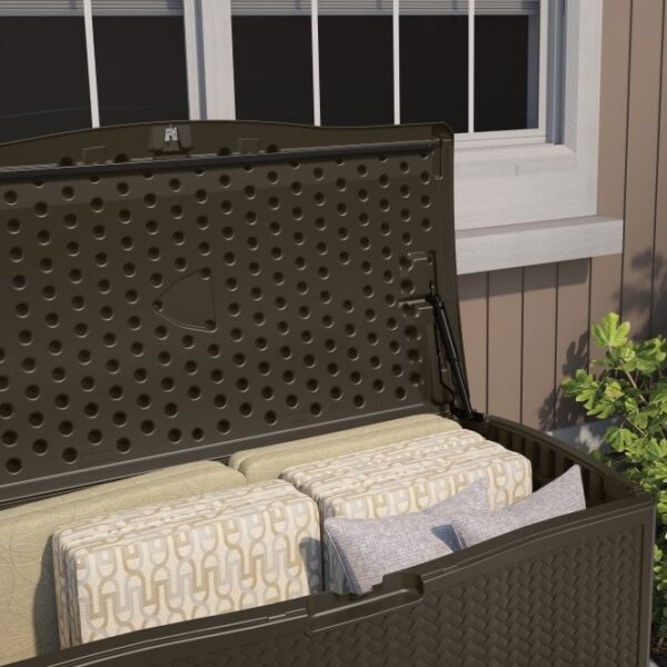 Suncast Minnesota 469 Litre Plastic Storage Box - Java Brown - Image 8