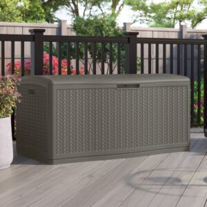 Suncast Minnesota 469 Litre Plastic Storage Box - Stone Grey