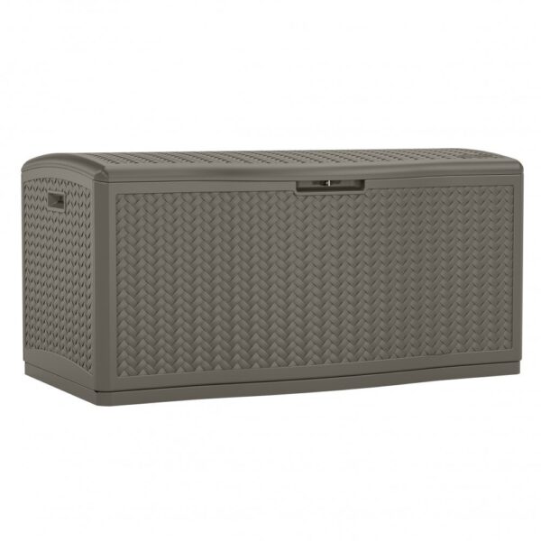 Suncast Minnesota 469 Litre Plastic Storage Box - Stone Grey - Image 3