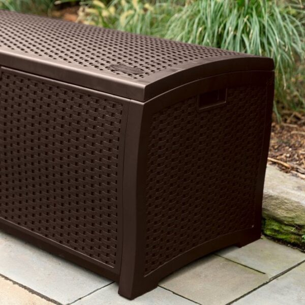 Suncast Missouri 375 Litre Plastic Storage Box - Java Brown - Image 2