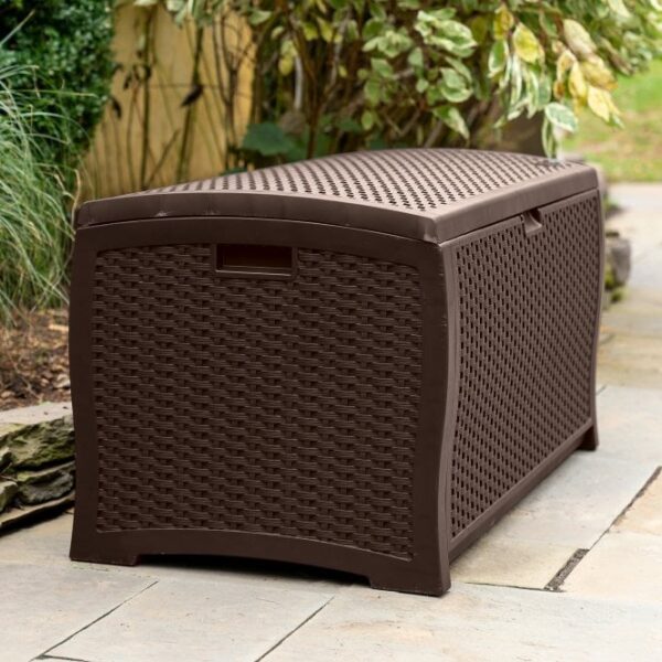 Suncast Missouri 375 Litre Plastic Storage Box - Java Brown - Image 3