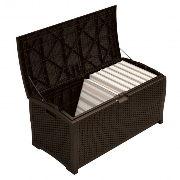 Suncast Missouri 375 Litre Plastic Storage Box - Java Brown - Image 6