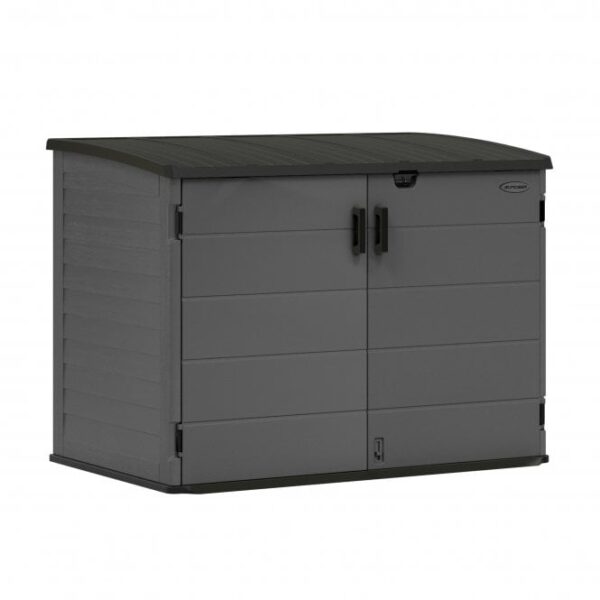 Suncast 6'x3.5' Moda Stow-Away Horizontal Plastic Shed -  Peppercorn Grey - Image 5