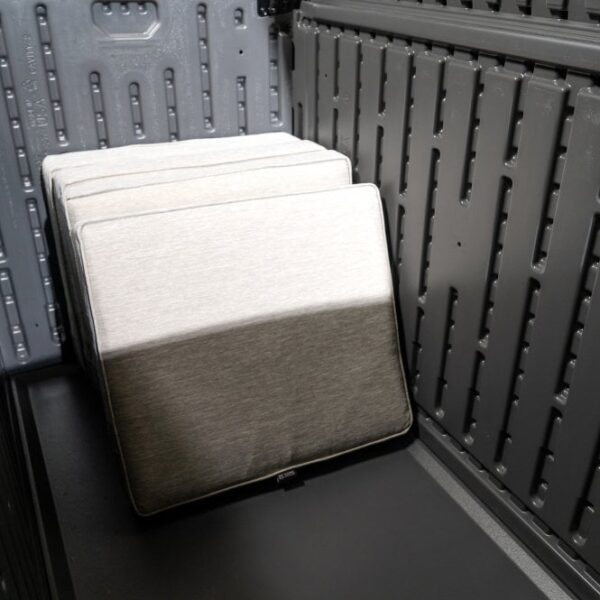 Suncast Montana 757 Litre Plastic Storage Box - Peppercorn Grey - Image 9
