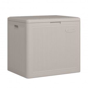 Suncast New York 83 Litre Storage Cube Box - Light French Grey