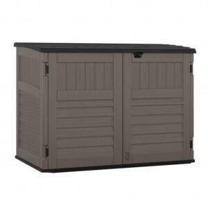 Suncast 6'x3.5' Stow-Away Horizontal Plastic Shed - Stone Grey