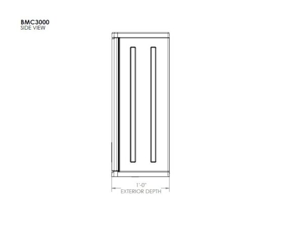Suncast Haven Wall Storage Cabinet - Platinum Metallic - Image 9