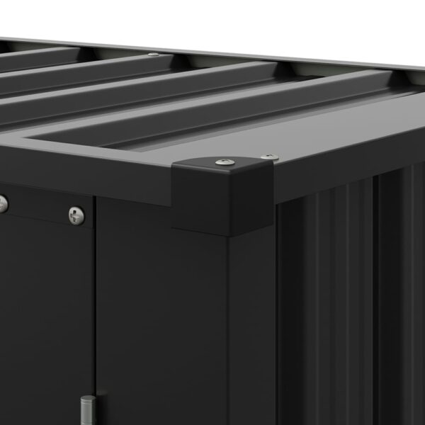Living and Home 2.5' x 1.5' Metal Storage Cabinet - Black - Image 12