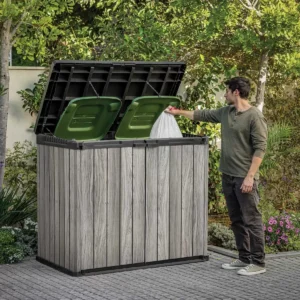 Keter 5'x3' Signature 1150 Litre Horizontal Storage Shed - Storm Grey