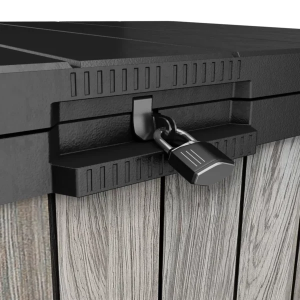 Keter 5'x3' Signature 1150 Litre Horizontal Storage Shed - Storm Grey - Image 5
