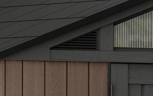 Keter 10'x11.5' Stronghold Heavy Duty Plastic Shed - Brown - Image 6