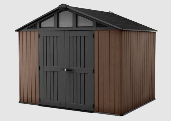 Keter 10'x8' Stronghold Heavy Duty Plastic Shed - Brown