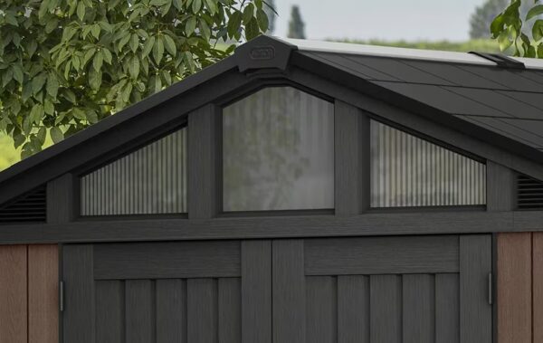 Keter 10'x8' Stronghold Heavy Duty Plastic Shed - Brown - Image 9