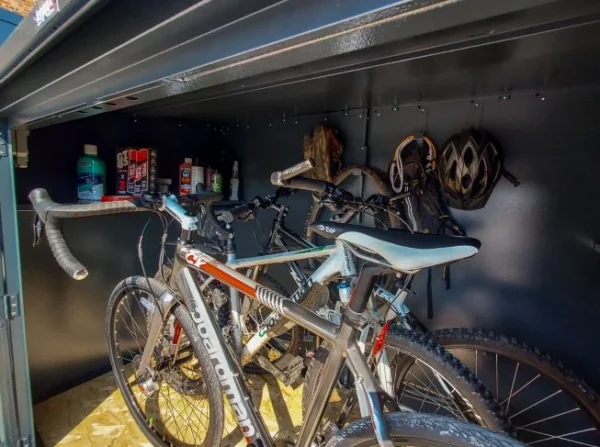 Asgard 7'x4' Annexe E Plus Heavy Duty Triple Bicycle Store- Five Point Locking System - Image 8