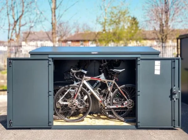 Asgard 7'x4' Annexe E Plus Heavy Duty Triple Bicycle Store- Five Point Locking System - Image 9