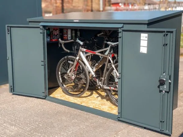 Asgard 7'x4' Annexe E Plus Heavy Duty Triple Bicycle Store- Five Point Locking System - Image 10