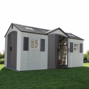 Lifetime 15x8  Heavy Duty Plastic Shed - Dual Entry X60079