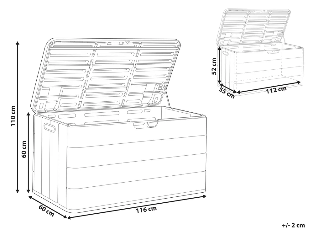 Pro-Tect Milies Heavy Duty Plastic Storage Box - Brown - Image 2