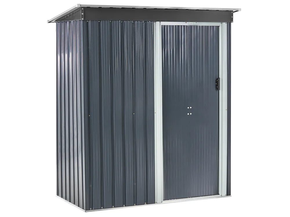 Pro-Tect Aisone 5x2.5 Metal Pent Shed - Graphite Grey - Image 3