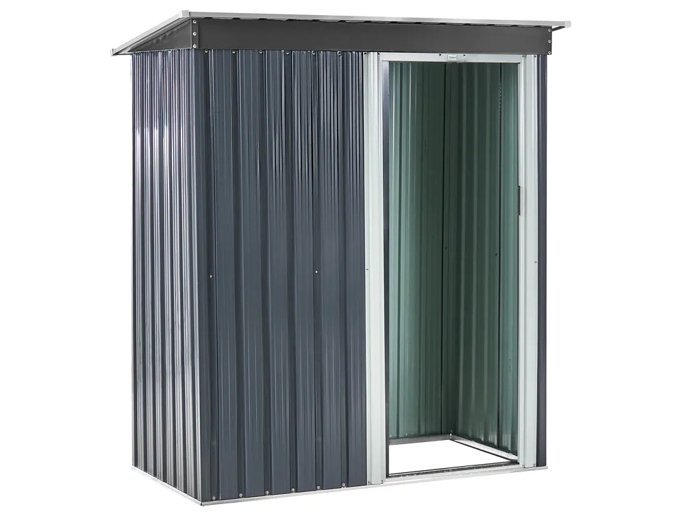 Pro-Tect Aisone 5x2.5 Metal Pent Shed - Graphite Grey - Image 6