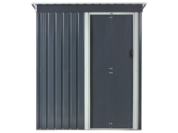 Pro-Tect Aisone 5x2.5 Metal Pent Shed - Graphite Grey - Image 7