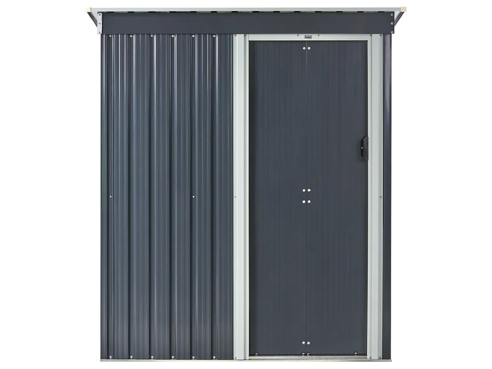 Pro-Tect Aisone 5x2.5 Metal Pent Shed - Graphite Grey - Image 7