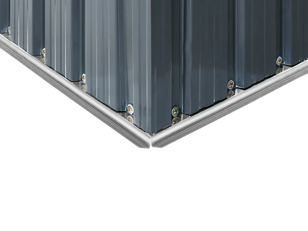 Pro-Tect Aisone 5x2.5 Metal Pent Shed - Graphite Grey - Image 9
