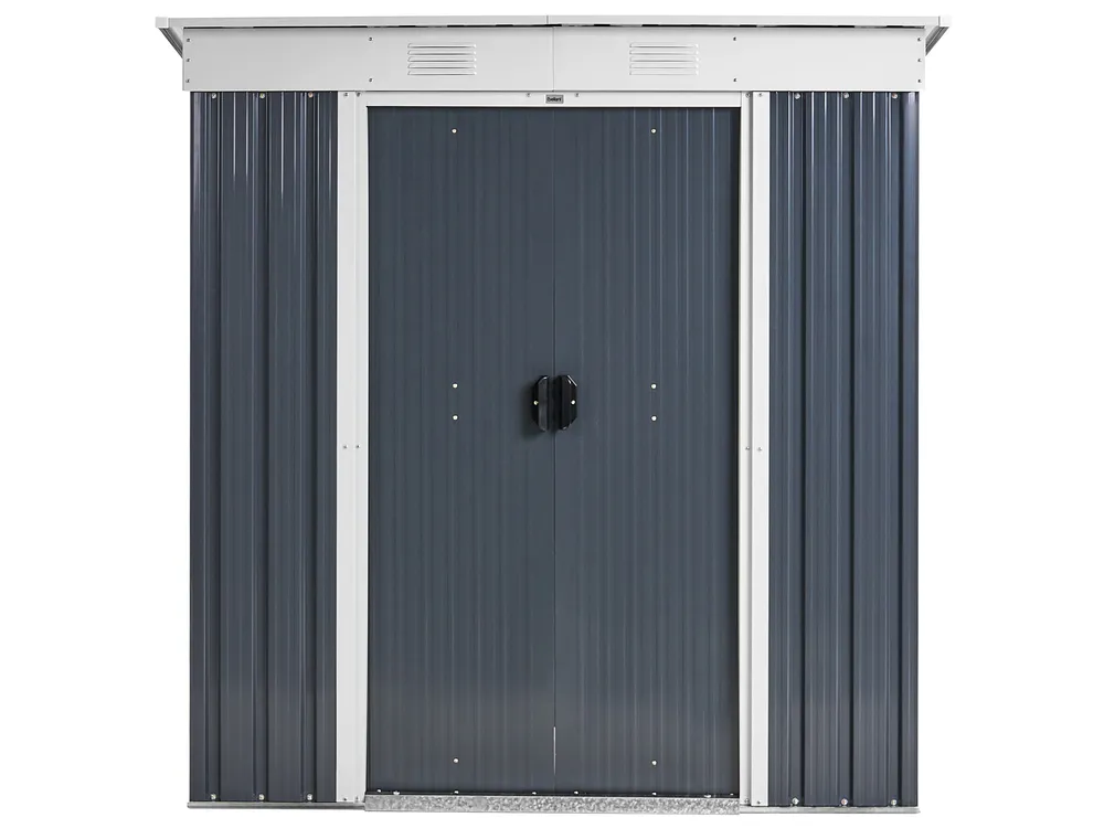 Pro-Tect Acilia 5.5'x 3.5' Metal Pent Shed - Dark Grey